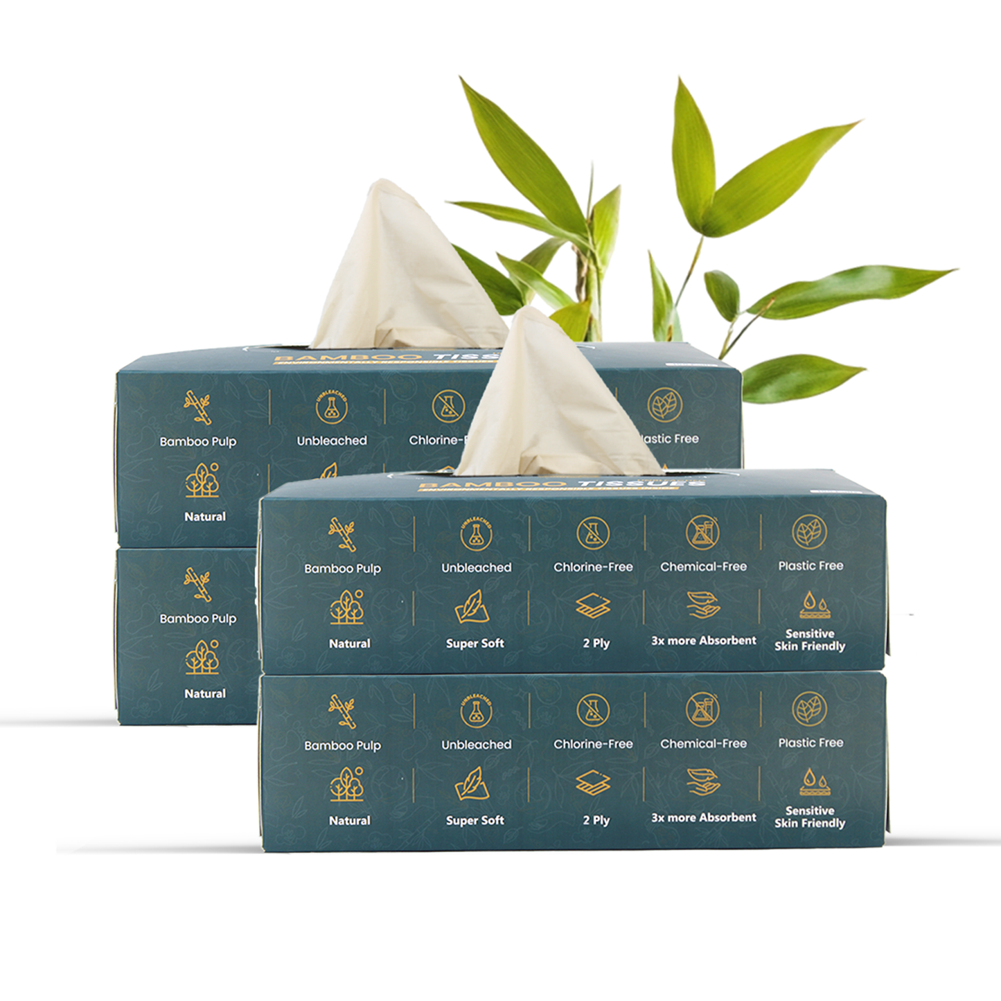 Facial Tissue - 100 puls, Pack of 4